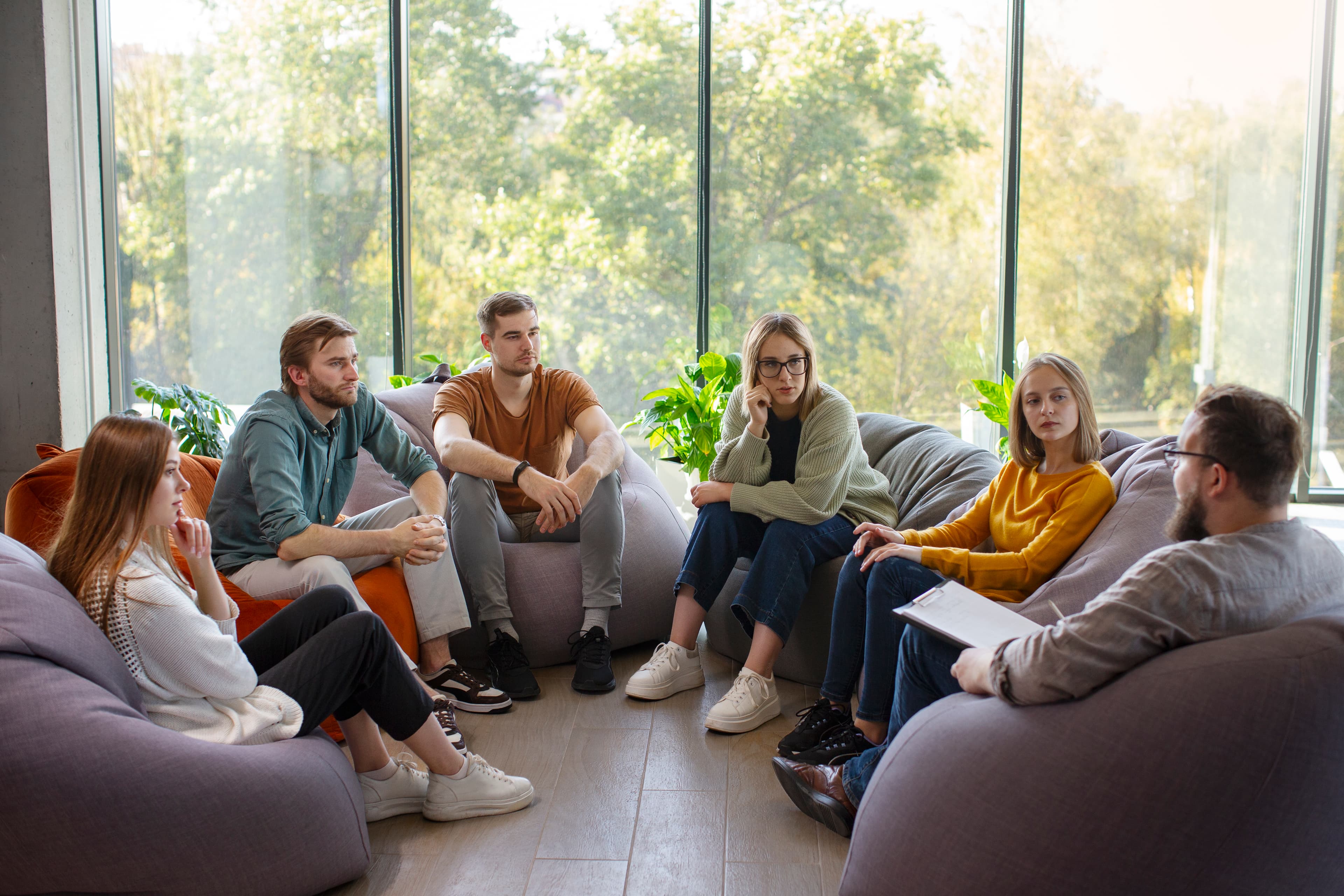 Group psychotherapeutic support session at Center for Mental Health and Care Bangladesh