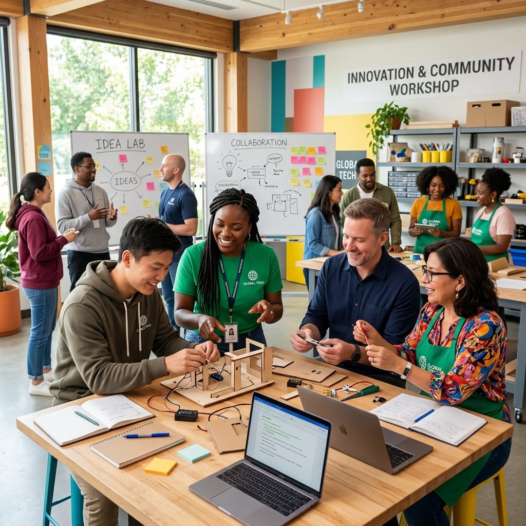 Diverse participants at a mental health training